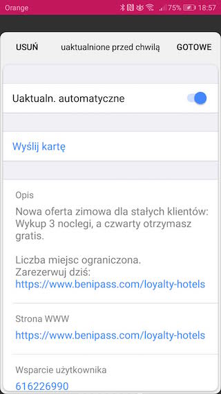 Mobile Pass - Product loyalty back